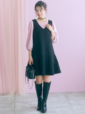 「marun（マルン）のアイテム」を使った、ZOZO_SMILELAND_STAFFさん（レディース・161cm）の秋コーディネート
