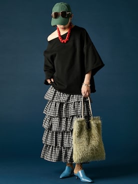 「GEVS.（ジェイヴィス）のアイテム」を使った、ZOZO_SMILELAND_STAFFさん（レディース・163cm）の冬コーディネート