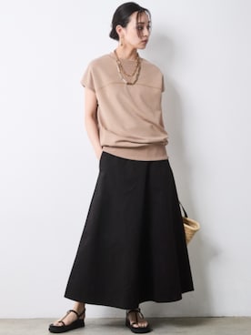 「CHIC STYLE（シックスタイル）のアイテム」を使った、ZOZO_SMILELAND_STAFFさん（レディース・163cm）の春コーディネート