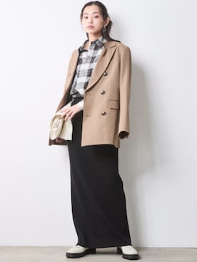 「CHIC STYLE（シックスタイル）のアイテム」を使った、ZOZO_SMILELAND_STAFFさん（レディース・163cm）の冬コーディネート