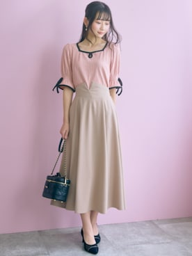 「marun（マルン）のアイテム」を使った、ZOZO_SMILELAND_STAFFさん（レディース・161cm）の春コーディネート