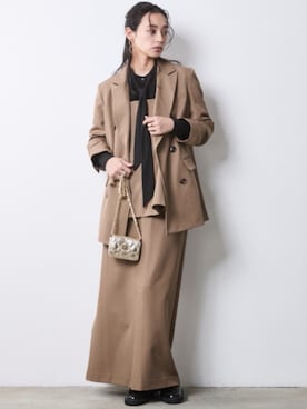 「CHIC STYLE（シックスタイル）のアイテム」を使った、ZOZO_SMILELAND_STAFFさん（レディース・163cm）の冬コーディネート