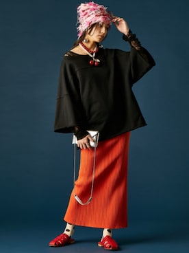 「GEVS.（ジェイヴィス）のアイテム」を使った、ZOZO_SMILELAND_STAFFさん（レディース・163cm）の冬コーディネート