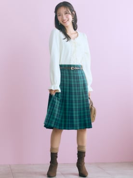 「marun（マルン）のアイテム」を使った、ZOZO_SMILELAND_STAFFさん（レディース・163cm）の秋コーディネート