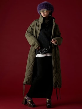 「GEVS.（ジェイヴィス）のアイテム（ダウンジャケット/コート）」を使った、ZOZO_SMILELAND_STAFFさん（レディース・163cm）の秋コーディネート