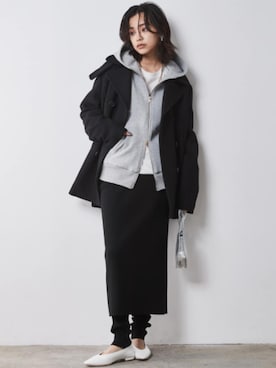 「アイテム（ピーコート）」を使った、ZOZO_SMILELAND_STAFFさん（レディース・163cm）の秋コーディネート