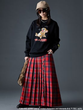 「Tom＆Jerry（トムアンドジェリー）のアイテム」を使った、ZOZO_SMILELAND_STAFFさん（レディース・163cm）の秋コーディネート