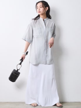 「CHIC STYLE（シックスタイル）のアイテム」を使った、ZOZO_SMILELAND_STAFFさん（レディース・163cm）の春コーディネート