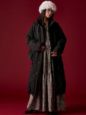 「アイテム（ワンピース/ドレス、ベージュ系）」を使った、ZOZO_SMILELAND_STAFFさん（レディース・163cm）の秋コーディネート