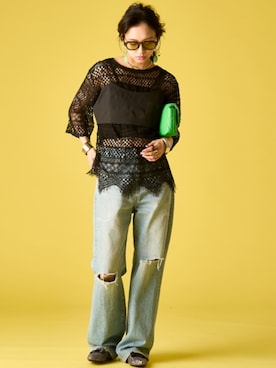 「GEVS.（ジェイヴィス）のアイテム」を使った、ZOZO_SMILELAND_STAFFさん（レディース・163cm）の春コーディネート