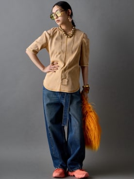 「GEVS.（ジェイヴィス）のアイテム」を使った、ZOZO_SMILELAND_STAFFさん（レディース・163cm）の春コーディネート