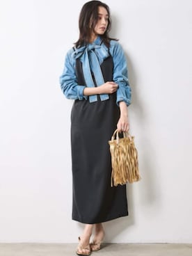 「CHIC STYLE（シックスタイル）のアイテム」を使った、ZOZO_SMILELAND_STAFFさん（レディース・163cm）の秋コーディネート