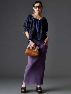 「GEVS.（ジェイヴィス）のアイテム」を使った、ZOZO_SMILELAND_STAFFさん（レディース・163cm）の春コーディネート