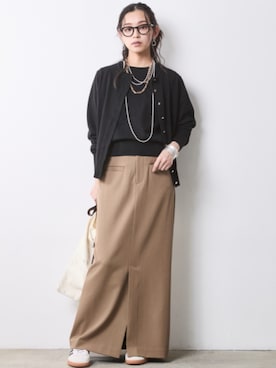 「CHIC STYLE（シックスタイル）のアイテム」を使った、ZOZO_SMILELAND_STAFFさん（レディース・163cm）の冬コーディネート