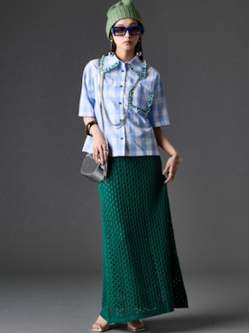 「GEVS.（ジェイヴィス）のアイテム」を使った、ZOZO_SMILELAND_STAFFさん（レディース・163cm）の春コーディネート