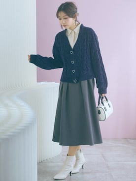 「marun（マルン）のアイテム」を使った、ZOZO_SMILELAND_STAFFさん（レディース・167cm）の秋コーディネート