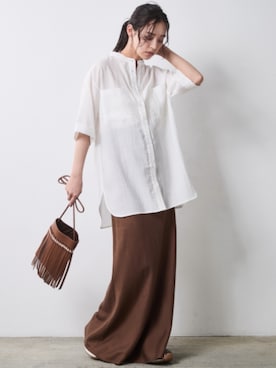 「CHIC STYLE（シックスタイル）のアイテム」を使った、ZOZO_SMILELAND_STAFFさん（レディース・163cm）の春コーディネート
