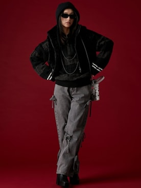 「GEVS.（ジェイヴィス）のアイテム（ジャケット/アウター）」を使った、ZOZO_SMILELAND_STAFFさん（レディース・163cm）の秋コーディネート