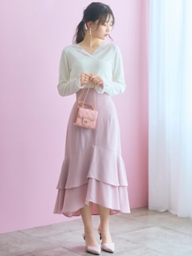 「marun（マルン）のアイテム」を使った、ZOZO_SMILELAND_STAFFさん（レディース・161cm）の夏コーディネート