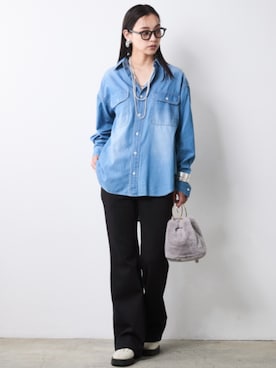 「CHIC STYLE（シックスタイル）のアイテム」を使った、ZOZO_SMILELAND_STAFFさん（レディース・163cm）の夏コーディネート