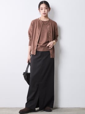 「CHIC STYLE（シックスタイル）のアイテム」を使った、ZOZO_SMILELAND_STAFFさん（レディース・163cm）の冬コーディネート