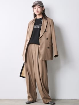 「CHIC STYLE（シックスタイル）のアイテム」を使った、ZOZO_SMILELAND_STAFFさん（レディース・163cm）の冬コーディネート