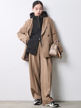 「アイテム（マウンテンパーカー）」を使った、ZOZO_SMILELAND_STAFFさん（レディース・163cm）の冬コーディネート