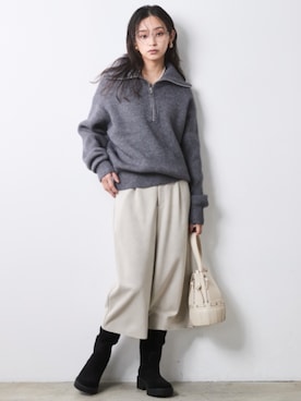 「CHIC STYLE（シックスタイル）のアイテム」を使った、ZOZO_SMILELAND_STAFFさん（レディース・163cm）の秋コーディネート