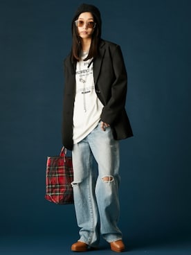 「GEVS.（ジェイヴィス）のアイテム」を使った、ZOZO_SMILELAND_STAFFさん（レディース・163cm）の冬コーディネート