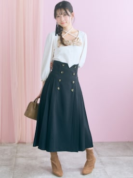 「marun（マルン）のアイテム」を使った、ZOZO_SMILELAND_STAFFさん（レディース・161cm）の夏コーディネート