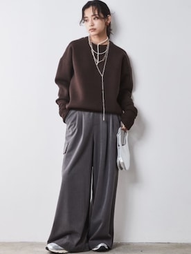 「CHIC STYLE（シックスタイル）のアイテム」を使った、ZOZO_SMILELAND_STAFFさん（レディース・163cm）の秋コーディネート