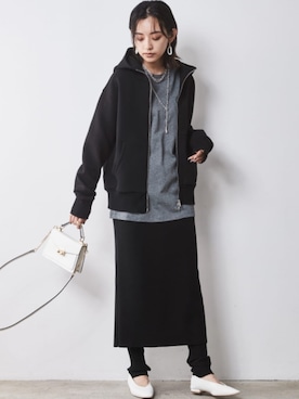 「アイテム（パーカー）」を使った、ZOZO_SMILELAND_STAFFさん（レディース・163cm）の秋コーディネート