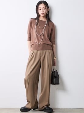 「CHIC STYLE（シックスタイル）のアイテム」を使った、ZOZO_SMILELAND_STAFFさん（レディース・163cm）の冬コーディネート