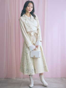 「アイテム（トレンチコート）」を使った、ZOZO_SMILELAND_STAFFさん（レディース・167cm）の冬コーディネート