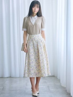 「marun（マルン）のアイテム」を使った、ZOZO_SMILELAND_STAFFさん（レディース・161cm）の春コーディネート