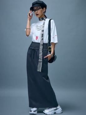 「GEVS.（ジェイヴィス）のアイテム」を使った、ZOZO_SMILELAND_STAFFさん（レディース・163cm）の夏コーディネート