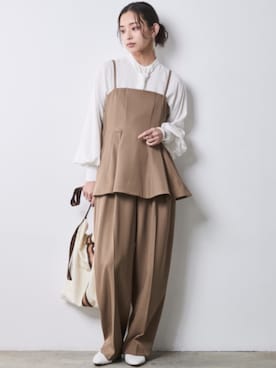 「CHIC STYLE（シックスタイル）のアイテム」を使った、ZOZO_SMILELAND_STAFFさん（レディース・163cm）の冬コーディネート