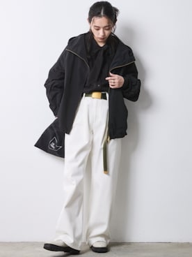 「アイテム（マウンテンパーカー）」を使った、ZOZO_SMILELAND_STAFFさん（レディース・163cm）の冬コーディネート