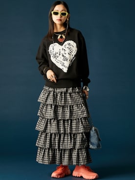 「GEVS.（ジェイヴィス）のアイテム」を使った、ZOZO_SMILELAND_STAFFさん（レディース・163cm）の冬コーディネート