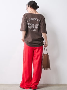 「CHIC STYLE（シックスタイル）のアイテム」を使った、ZOZO_SMILELAND_STAFFさん（レディース・163cm）の春コーディネート