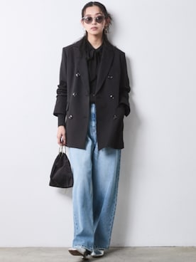 「CHIC STYLE（シックスタイル）のアイテム」を使った、ZOZO_SMILELAND_STAFFさん（レディース・163cm）の冬コーディネート