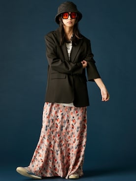 「GEVS.（ジェイヴィス）のアイテム」を使った、ZOZO_SMILELAND_STAFFさん（レディース・163cm）の冬コーディネート