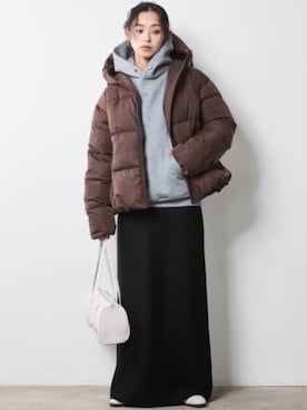 「CHIC STYLE（シックスタイル）のアイテム（ブルゾン）」を使った、ZOZO_SMILELAND_STAFFさん（レディース・163cm）の秋コーディネート