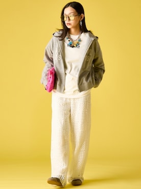 「GEVS.（ジェイヴィス）のアイテム」を使った、ZOZO_SMILELAND_STAFFさん（レディース・163cm）の春コーディネート