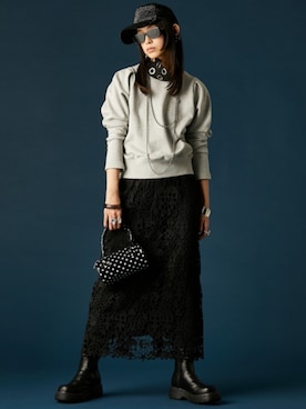 「GEVS.（ジェイヴィス）のアイテム」を使った、ZOZO_SMILELAND_STAFFさん（レディース・163cm）の冬コーディネート