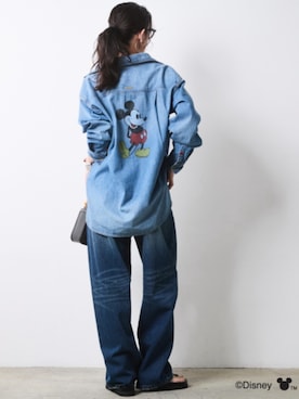 「CHIC STYLE（シックスタイル）のアイテム（パンツ）」を使った、ZOZO_SMILELAND_STAFFさん（レディース・163cm）の春コーディネート