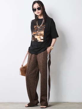 「CHIC STYLE（シックスタイル）のアイテム（パンツ）」を使った、ZOZO_SMILELAND_STAFFさん（レディース・163cm）の春コーディネート