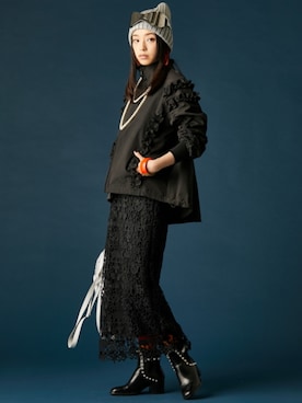 「GEVS.（ジェイヴィス）のアイテム」を使った、ZOZO_SMILELAND_STAFFさん（レディース・163cm）の冬コーディネート