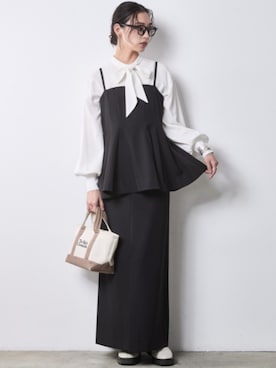 「CHIC STYLE（シックスタイル）のアイテム」を使った、ZOZO_SMILELAND_STAFFさん（レディース・163cm）の冬コーディネート