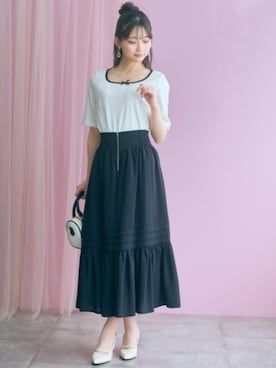 「marun（マルン）のアイテム」を使った、ZOZO_SMILELAND_STAFFさん（レディース・161cm）の夏コーディネート